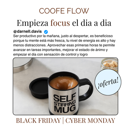 Coffee Flow™ – Taza Autoagitable Premium